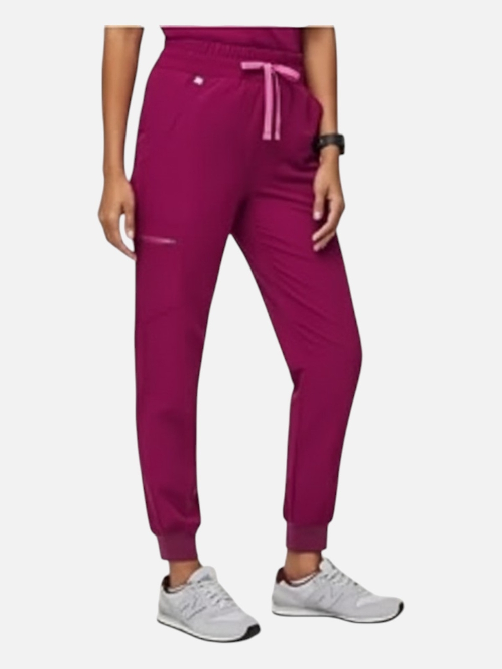 Figs Dark Magenta Zamora High-Rise Jogger